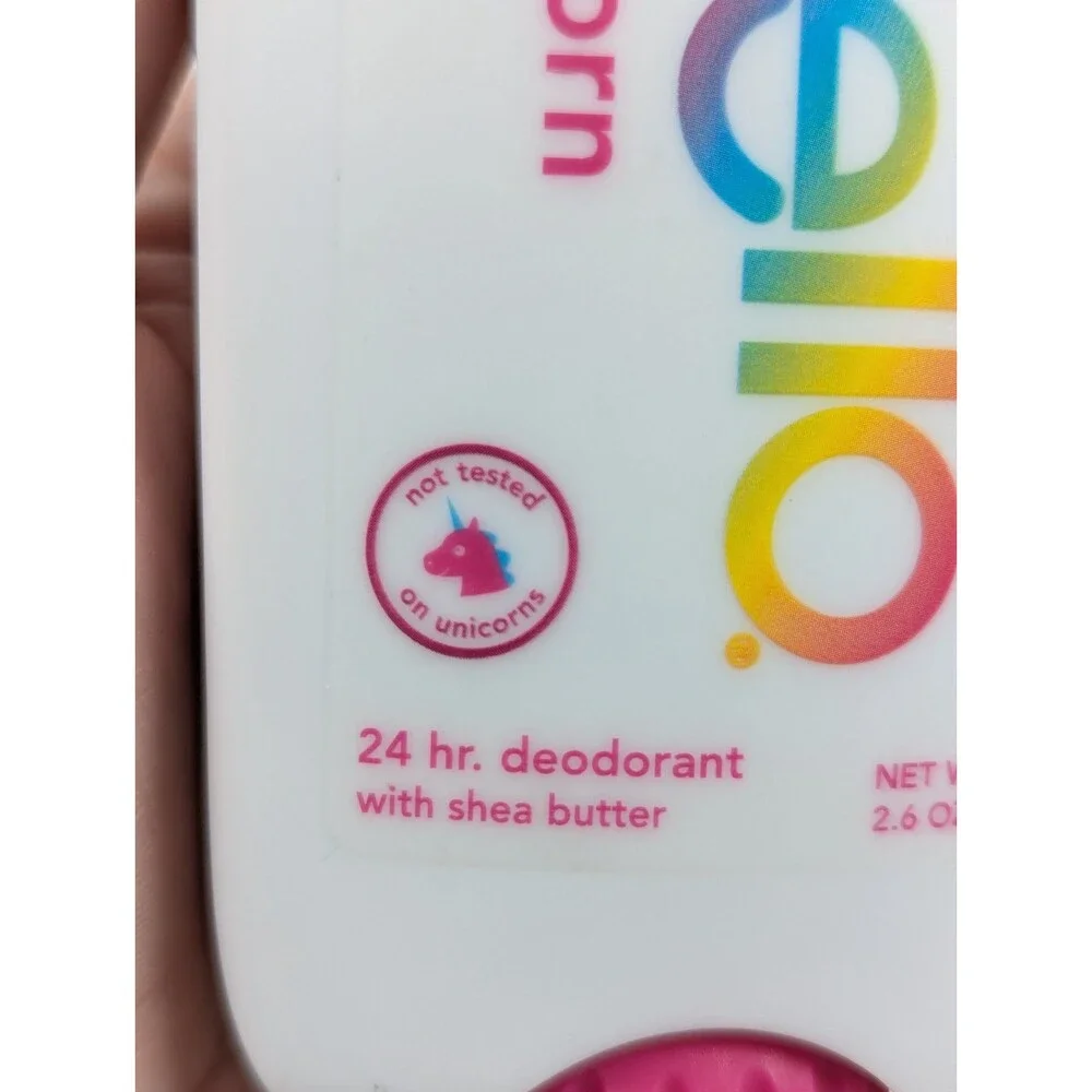 Hello - Deodorant with Shea Butter - Unicorn Aluminum Free - 4 pack